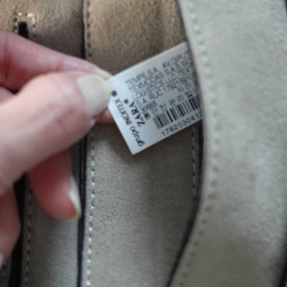 Zara Tan Beige Suede Utility Style Belt Bag - Picture 10 of 11